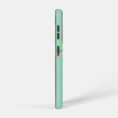 Coque Samsung Galaxy Étui Galaxy Noël Chat Noir – Vert Clair (Côté droit)