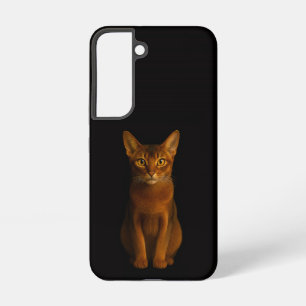 Coque Samsung Galaxy Étui Galaxy S22 Black 4 Luxe, Beauté Abyssinienne