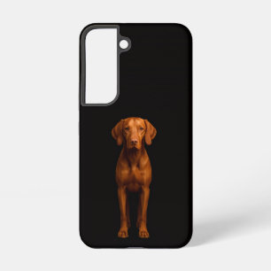 Coque Samsung Galaxy Étui Galaxy S22 Black 4 Luxe, chien Vizsla Agile