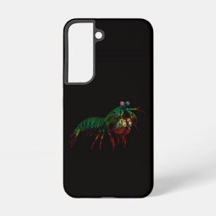 Coque Samsung Galaxy Étui Galaxy S22 Black 4 Luxe, crevette-mante