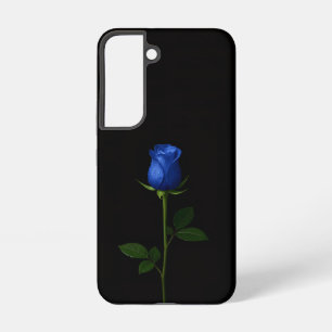 Coque Samsung Galaxy Étui Galaxy S22 Black 4 Luxe, Rose Bleu de Minuit