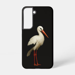 Coque Samsung Galaxy Étui Galaxy S22 Luxe Noir 4, Cigogne Élégante