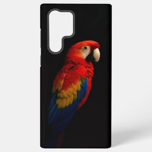 Coque Samsung Galaxy Étui Galaxy S22 Ultra Black 4 Luxe, Perroquet Écar