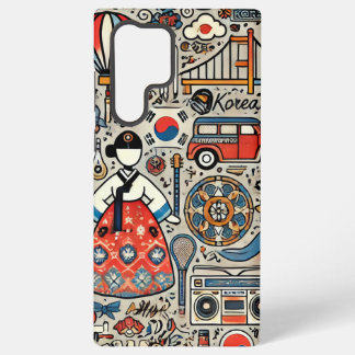 Coque Samsung Galaxy Étui Galaxy S22 Ultra Inspiré de la Culture Coréen