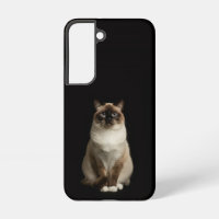 Étui Noir 4 Luxe Galaxy S22, Chat Birman
