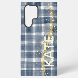 Coque Samsung Galaxy Étui personnalisé à carreaux pour Samsung Galaxy a