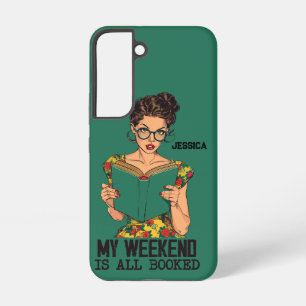 Coque Samsung Galaxy Étui Pop Art, Mon week-end est réservé,