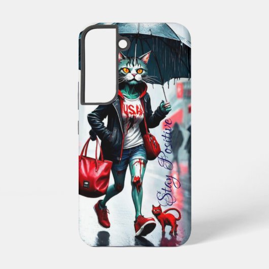Coque Samsung Galaxy Étui pour chat mignon pour Samsung Galaxy S22 (Verso)