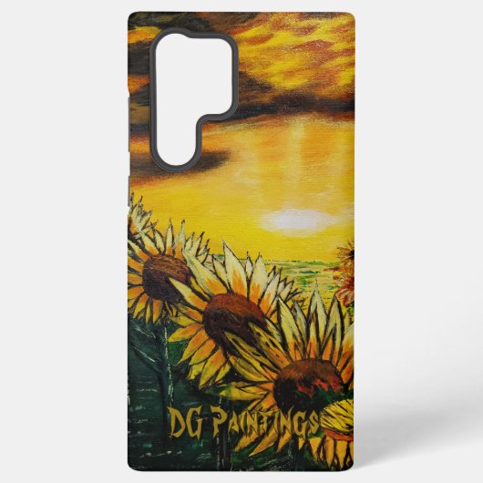 Coque Samsung Galaxy Étui pour téléphone DG Paintings Champs de tournes (Verso)