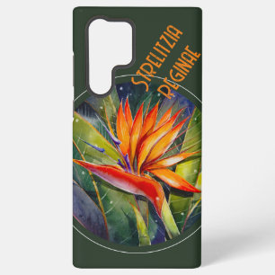 Coque Samsung Galaxy Étui pour téléphone Fleur de Strelizia peinte par