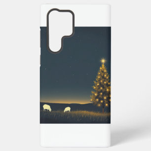 Coque Samsung Galaxy Étui pour téléphone Galaxy S22 Ultra Noël Nuit d'h