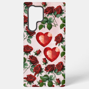 Coque Samsung Galaxy Étui pour téléphone Samsung avec motif de cœur et