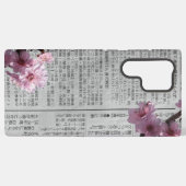 Coque Samsung Galaxy Étui Sakura Samsung pour journal (Verso Horizontal)