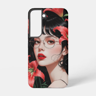 Coque Samsung Galaxy Étui Samsung Fille Anime Romantique – Art Floral a