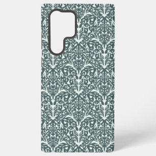 Coque Samsung Galaxy Étui Samsung Fleurs Inspiré Art Nouveau - Vert