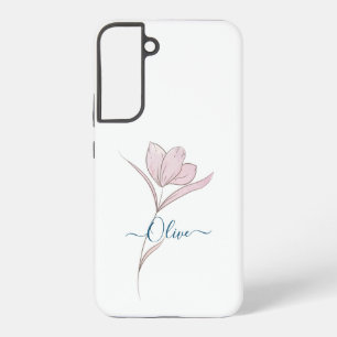 Coque Samsung Galaxy Étui Samsung Galaxy aquarelle croquis floral 