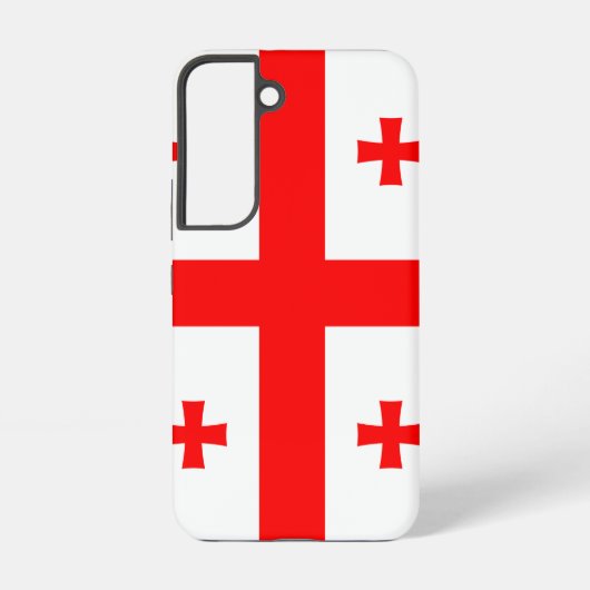 Coque Samsung Galaxy Étui Samsung Galaxy S22 Drapeau de la Géorgie (Verso)