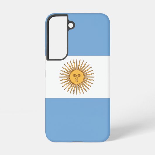 Coque Samsung Galaxy Étui Samsung Galaxy S22 Drapeau de l'Argentine (Verso)