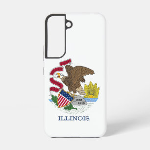 Coque Samsung Galaxy Étui Samsung Galaxy S22 Drapeau de l'Illinois