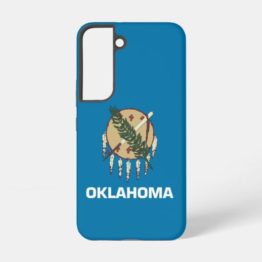 Coque Samsung Galaxy Étui Samsung Galaxy S22 Drapeau de l'Oklahoma (Verso)