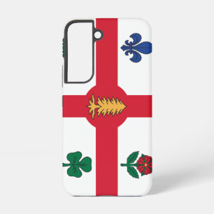 Coque Samsung Galaxy Étui Samsung Galaxy S22 Drapeau de Montréal