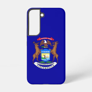 Coque Samsung Galaxy Étui Samsung Galaxy S22 Drapeau du Michigan