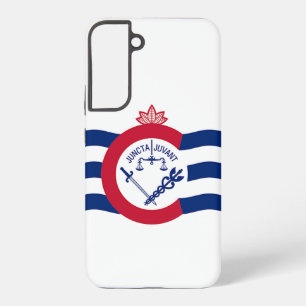Coque Samsung Galaxy Étui Samsung Galaxy S22 Plus Drapeau de Cincinnati