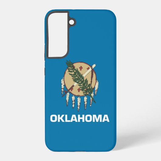 Coque Samsung Galaxy Étui Samsung Galaxy S22 Plus Drapeau de l'Oklahoma (Verso)