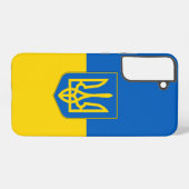 Coque Samsung Galaxy Étui Samsung Galaxy S22 Plus Drapeau de l'Ukraine (Verso Horizontal)