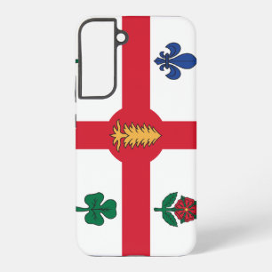 Coque Samsung Galaxy Étui Samsung Galaxy S22 Plus Drapeau de Montréal