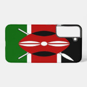 Coque Samsung Galaxy Étui Samsung Galaxy S22 Plus Drapeau du Kenya Desi (Verso Horizontal)