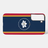 Coque Samsung Galaxy Étui Samsung Galaxy S22 Plus Drapeau du Mississipp (Verso Horizontal)