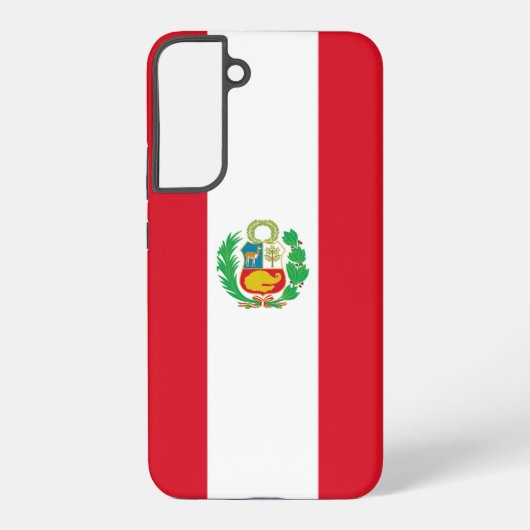 Coque Samsung Galaxy Étui Samsung Galaxy S22 Plus Drapeau du Pérou (Verso)