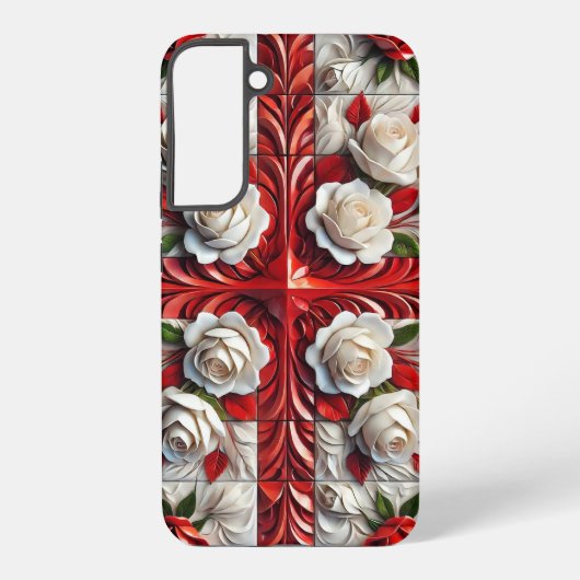 Coque Samsung Galaxy Étui Samsung Galaxy S22 Plus Roses anglaises (Verso)