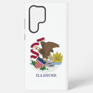 Coque Samsung Galaxy Étui Samsung Galaxy S22 Ultra Drapeau de l'Illinoi