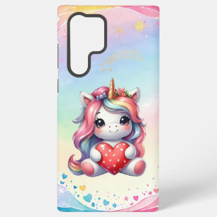 Coque Samsung Galaxy Étui Samsung Licorne de l'Amour Magie Réconfortant