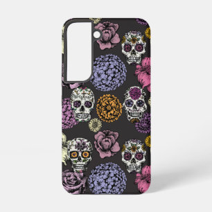 Coque Samsung Galaxy Étui Sugar Skull noir pour Samsung Galaxy S22