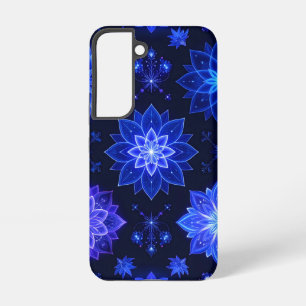 Coque Samsung Galaxy Étui téléphone bleu violet Lueur mystique