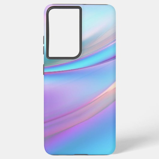 Coque Samsung Galaxy Étui téléphonique opalescent branché Samsung S21 P (Verso)