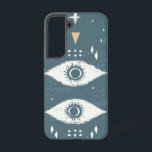 Coque Samsung Galaxy Étui téléphonique pour Motif oeil Visionnaire<br><div class="desc">Les yeux stylisés dans un motif symétrique suggèrent protection et perception plus profonde,  créant une déclaration audacieuse,  spirituelle et moderne.</div>