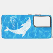 Coque Samsung Galaxy Étui Vague de Bébé Dauphin d'Eau (Verso Horizontal)