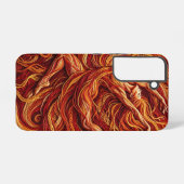 Coque Samsung Galaxy Étuis Samsung Abstract Dancer Fire Red Thread (Verso Horizontal)