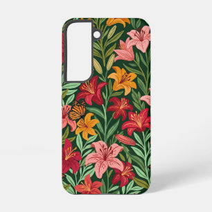 Coque Samsung Galaxy Étuis Samsung Fleurs de Lys Abstraites Papillons O