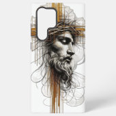 Coque Samsung Galaxy Face Jésus (Verso)