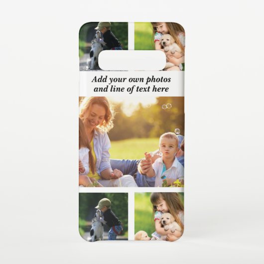 Coque Samsung Galaxy Faites votre propre collage photo et texte (Dos)