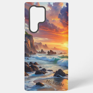 Coque Samsung Galaxy Falaises personnalisées de coucher de soleil tropi