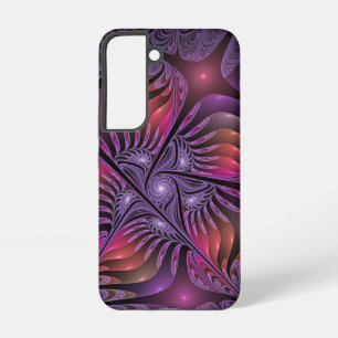Coque Samsung Galaxy Fantaisie Abstraite Trippy Violette Colorée Fracta