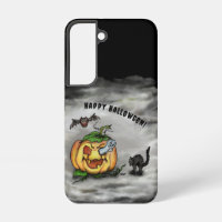 Fantôme, Chat, Chat et Citrouille, Bonne Halloween