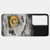 Coque Samsung Galaxy Fantôme, Chat, Chat et Citrouille, Bonne Halloween (Côté gauche)