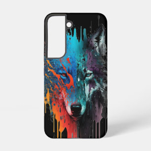 Coque Samsung Galaxy Faune Loups Tête de Loup Art Animalier